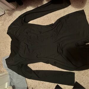 Black Long Sleeve Bodysuit